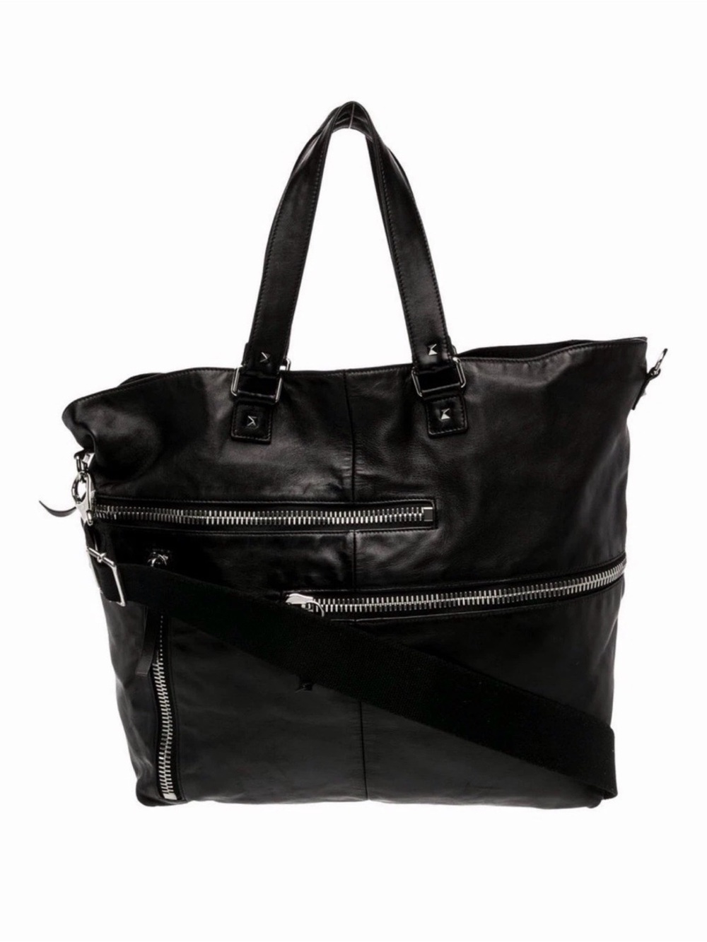 Authentic Valentino Garavani  Crossbody Leather Convertible Weekender w/ Zipper